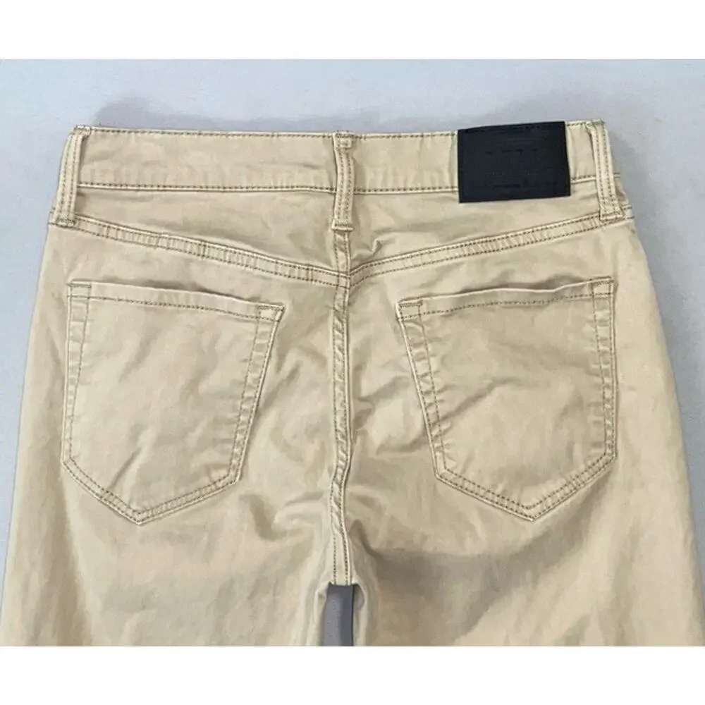 Lucky Brand 121 Slim Straight Soft Sateen Stretch Jeans. Greige, Men's 29X31 GUC